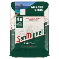 San Miguel Premium Lager Beer Cans  4x500ml
