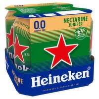 Heineken Flavoured Alcohol free Beer Cans 4 x 330ml