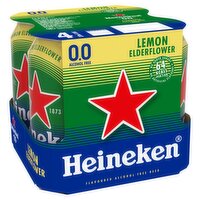 Heineken Flavoured Alcohol free Beer Cans 4 x 330ml
