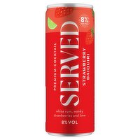 Served Premium Cocktail Strawberry Daiquiri 250ml