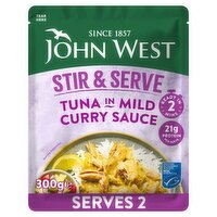 John West Stir & Serve Tuna in Mild Curry Sauce MSC 300g