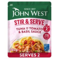 John West Stir & Serve Tuna in Tomato & Basil Sauce MSC 300g
