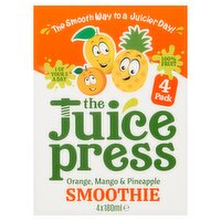 The Juice Press Orange, Mango & Pineapple Smoothie 4 x 180ml