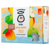 innocent kids juicy water apples & mangoes 3x200ml