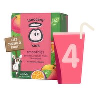 innocent Kids Peaches, Passion Fruits & Oranges Smoothies 4x150ml