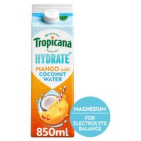 Tropicana Hydrate+ Mango Fruit Juice with Coconut Water 850ml