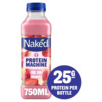 Naked Protein Machine Smoothie Strawberry & Raspberry 750ml