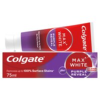 Colgate Max White Purple Reveal Teeth Whitening Toothpaste 75ml