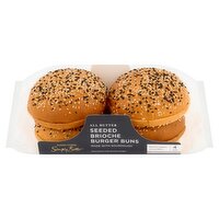 Dunnes Stores Simply Better All Butter Seeded Brioche Burger Buns 290g