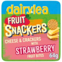 Dairylea Snackers Cheese & Crackers with Strawberry Fruit Bites Cheese Snack 64 g