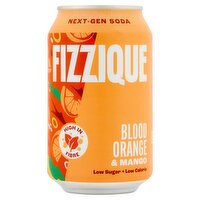 FIZZIQUE Blood Orange & Mango Next-Gen Soda 330ml