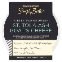 Dunnes Stores Simply Better St. Tola Ash Goat's Cheese 120g