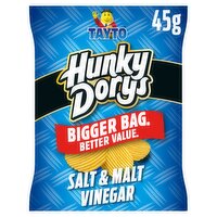 Tayto Hunky Dorys Salt & Malt Vinegar Flavour Potato Crisps 45g