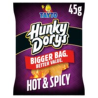 Tayto Hunky Dorys Hot & Spicy Flavour Potato Crisps 45g