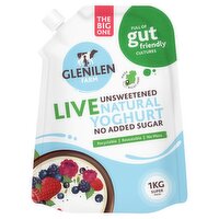 Glenilen Farm Live Unsweetened Natural Yoghurt 1kg