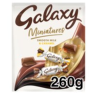 Galaxy Mini Caramel & Milk Chocolate Bars 260g Pouch