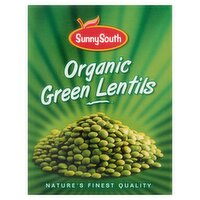 Sunny South Organic Green Lentils 390g