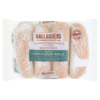 Gallaghers Bakehouse Gourmet Soft Floury Rolls 320g