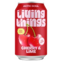 Living Things Cherry & Lime Biotic Soda 330ml