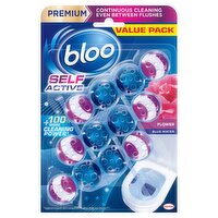 Bloo Self Active Flower Toilet Rim Block 3 x 50g