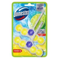 Domestos Power 5 Lime Toilet Rim Blocks 2x 50 g