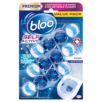 Bloo Self Active Bleach Toilet Rim Block 3 x 50g