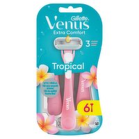 Gillette Venus Extra Comfort Tropical Razors, Pack Of 6