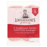 Loughnane's of Galway 8 Traditional Jumbo Irish Pork Sausages 454g