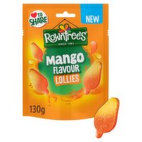 Rowntree's Lollies Mango Flavour Sweets Sharing Bag 130g
