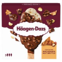 Häagen-Dazs Cracking Macadamia Nut Brittle Ice Cream Bars 3 x 201g