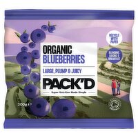 Pack'd Organic Blueberries 300g