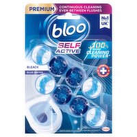 Bloo Self Active Bleach Toilet Rim Block 2 x 50g