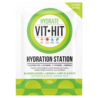 Vit Hit Hydration Station Elderflower + Lemon + Lime Flavour Effervescent Drink Mix Sachet 12g