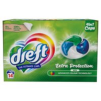 Dreft Extra Premium Laundry Detergent Capsules with Advanced Colour Technology 252g(14 x 18g)