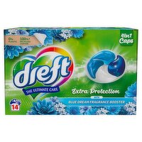 Dreft Extra Protection Laundry Detergent Capsules with Blue Dream Fragrance Booster 252g(14 x 18g)