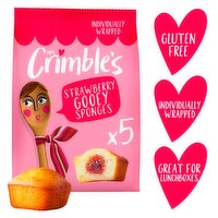 Mrs Crimble's Gooey Strawberry Jammy Sponges 175g (5 x 35g)