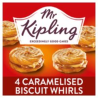 Mr Kipling Caramelised Biscuit Viennese Whirls Cakes 4 Pack