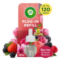 Air Wick Plug-In Refill, Berries & Peach Blossom Air Freshener, 19ml