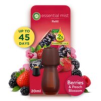 Air Wick Essential Mist Refill, Berries & Peach Blossom Air Freshener, 20ml