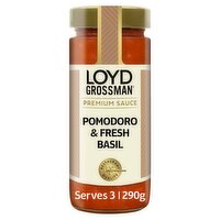 Loyd Grossman Pomodoro & Fresh Basil Tomato Pasta Sauce 290g
