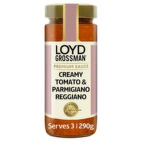 Loyd Grossman Creamy Tomato & Parmigiano Reggiano Tomato Pasta Sauce 290g