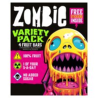 Zombie Variety Pack Fruit Leatherz Bars 4 x 25g (100g)