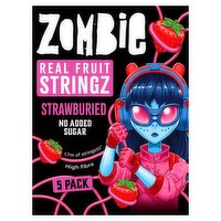 Zombie Real Fruit Stringz Strawburied 100g (5 x 20g Bags)