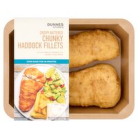 Dunnes Stores Crispy Battered Chunky Haddock Fillets 350g