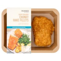 Dunnes Stores Crispy Breaded Chunky Hake Fillets 350g