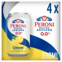 Peroni Alcohol-Free Beer with Lemon 4 x 330ml