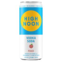High Noon Vodka Soda Peach 330ml