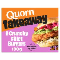 Quorn Takeaway 2 Crunchy Fillet Burgers 190g