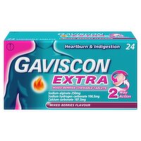 Gaviscon Extra 24 Mixed Berries Flavour Chewable Tablets