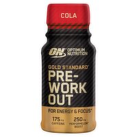 Optimum Nutrition Gold Standard Pre-Workout Energy Shot, Cola Flavour, single serve, 60ml